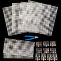 Aquarium Cover Kit 6 Customizable Plastic Grid Lid with Clips Z247926