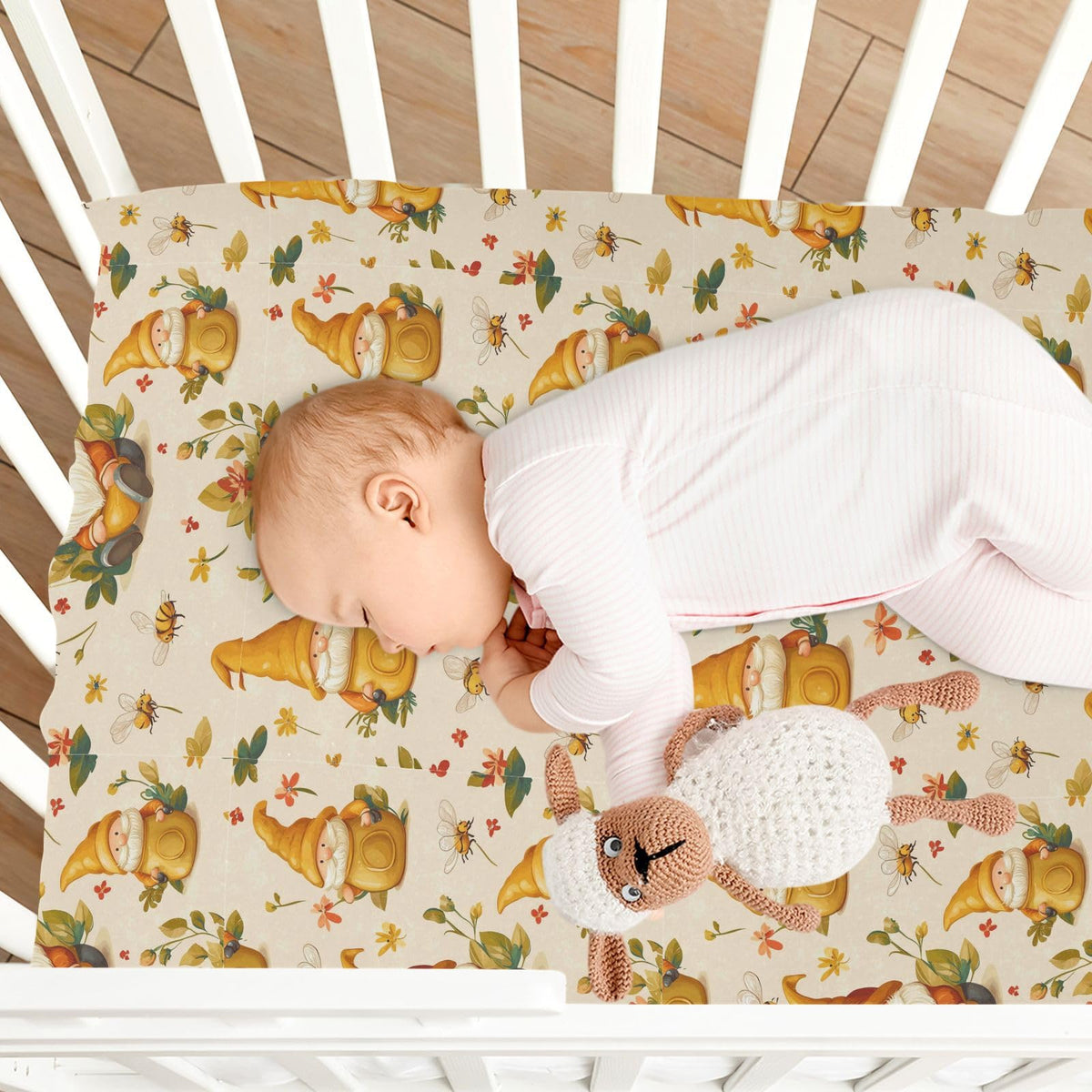Soft Breathable Microfiber Crib Sheet D328