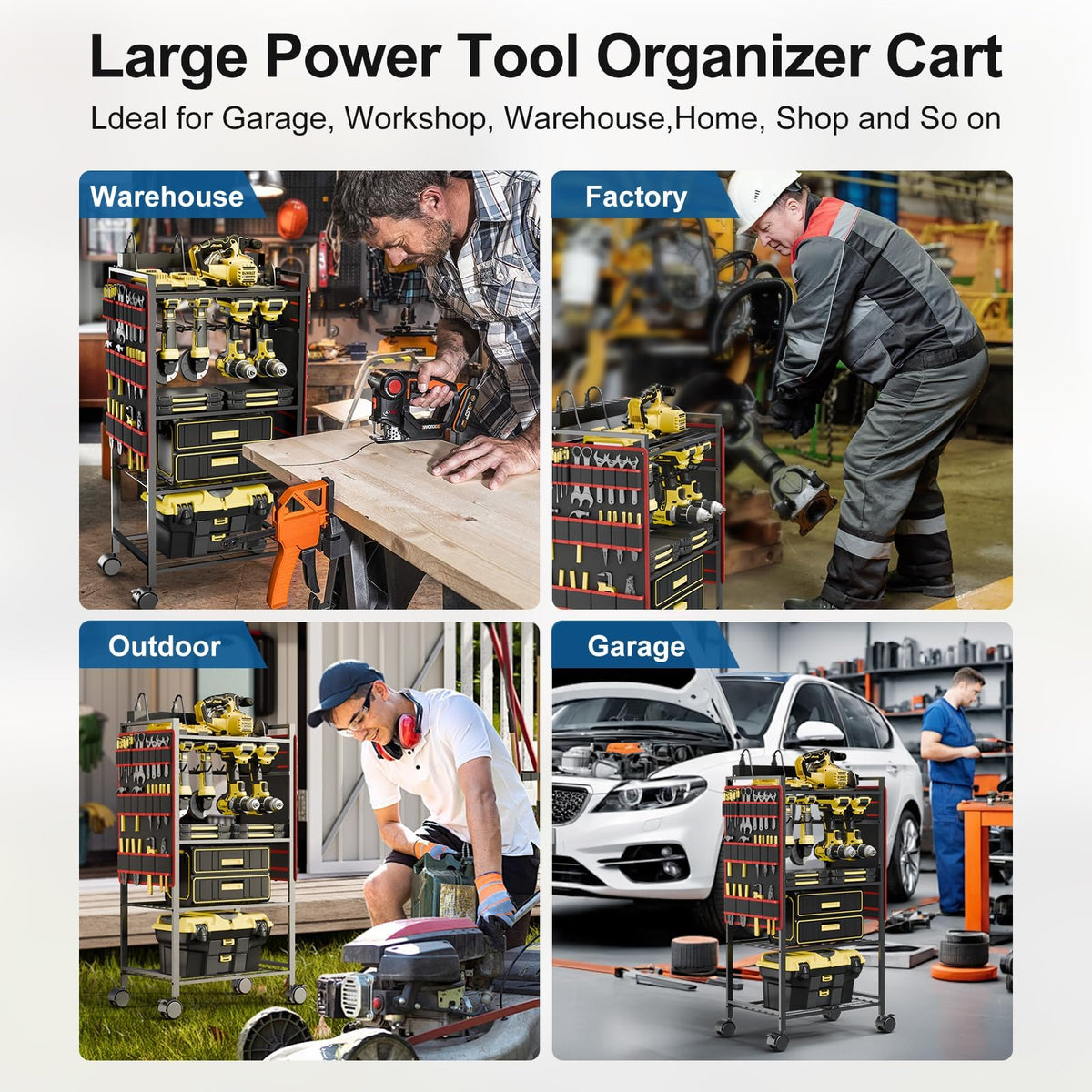 Rolling Tool Organizer Cart X3996