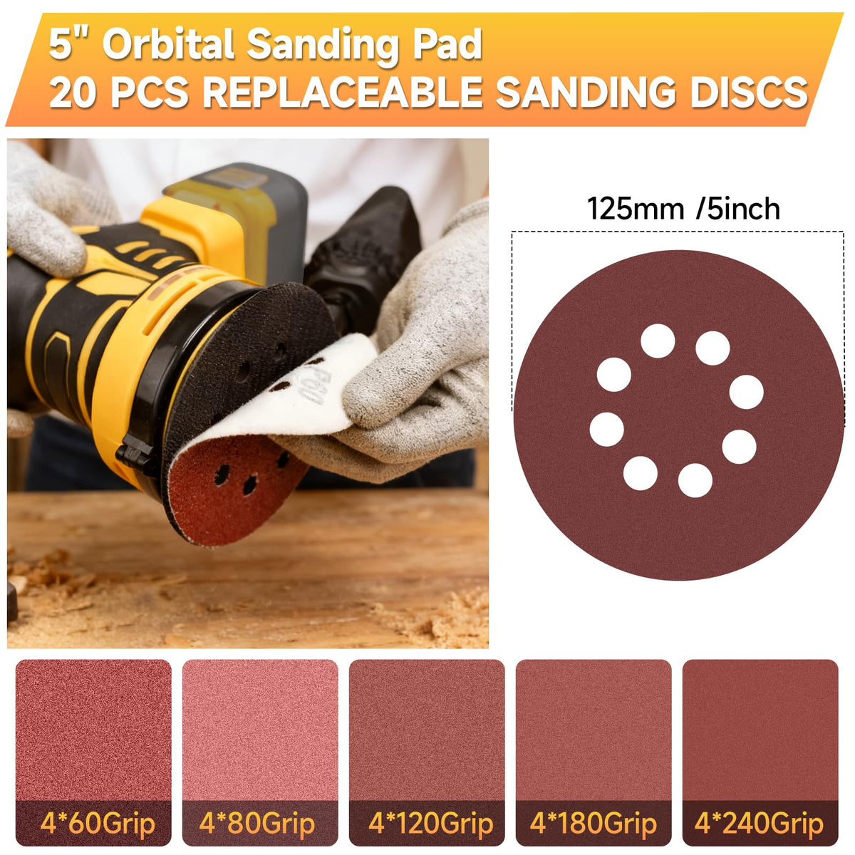Cordless Random Orbital Sander F888
