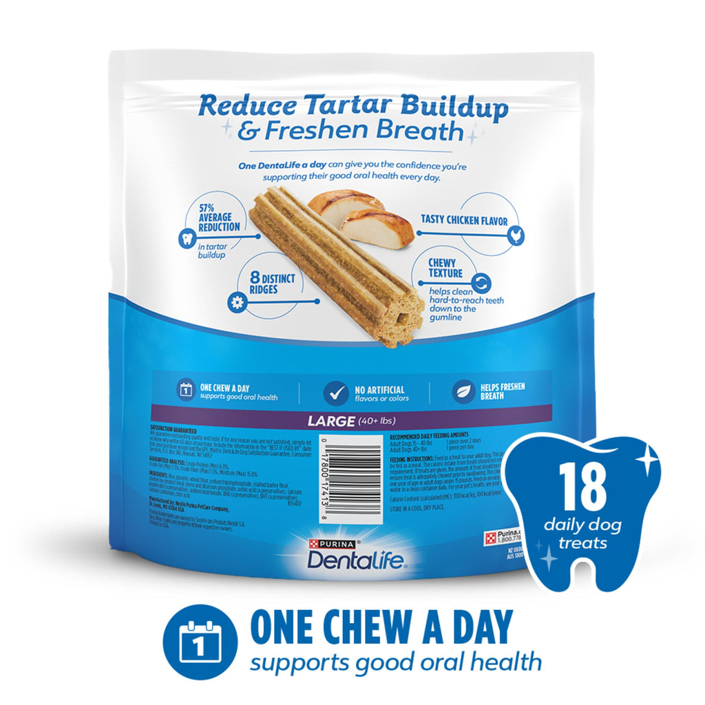 Daily Dental Chews for Large Dogs, 18 ct K47568