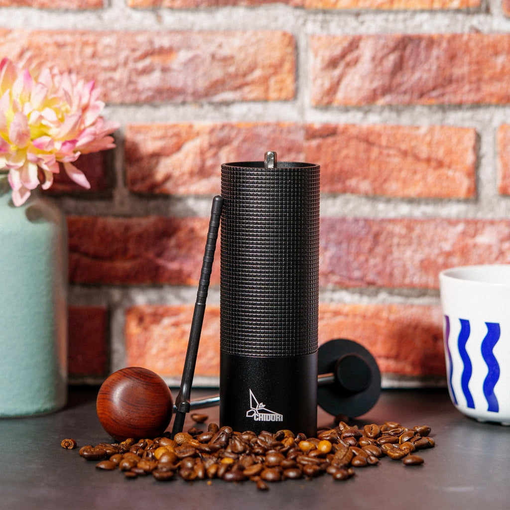 Manual Hand Crank Stainless Steel Conical Burr Coffee Grinder C496