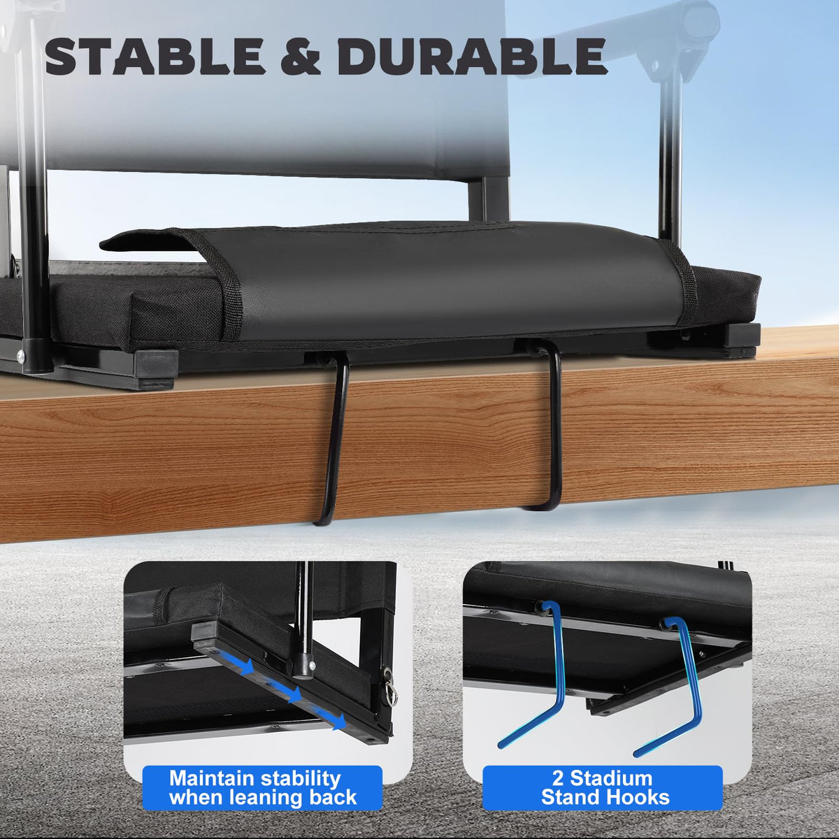 2 PCS Stadium Seats with Back Support M764200