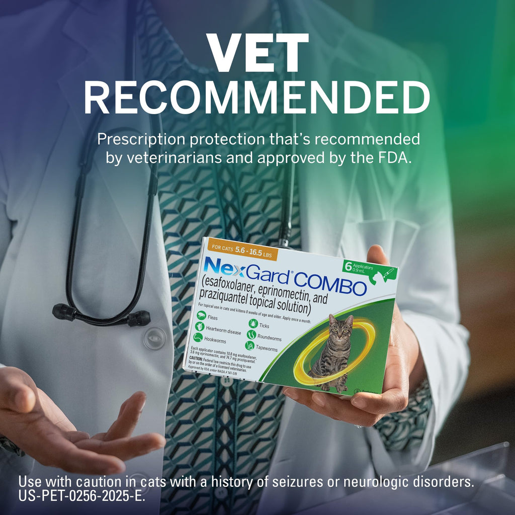 Flea and Tick Protection Plus Heartworm Disease Preventive for Cats 3 Doses N308