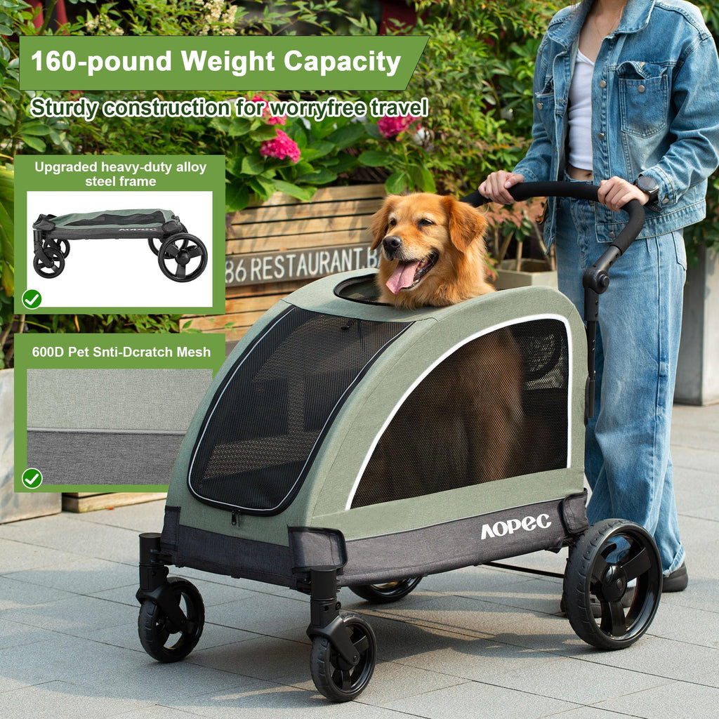 Green Dog Stroller 160 lbs Capacity K729014