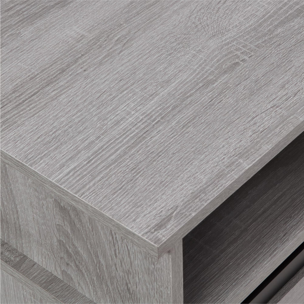 Grey Wood TV Stand with Sliding Barn Door V62138