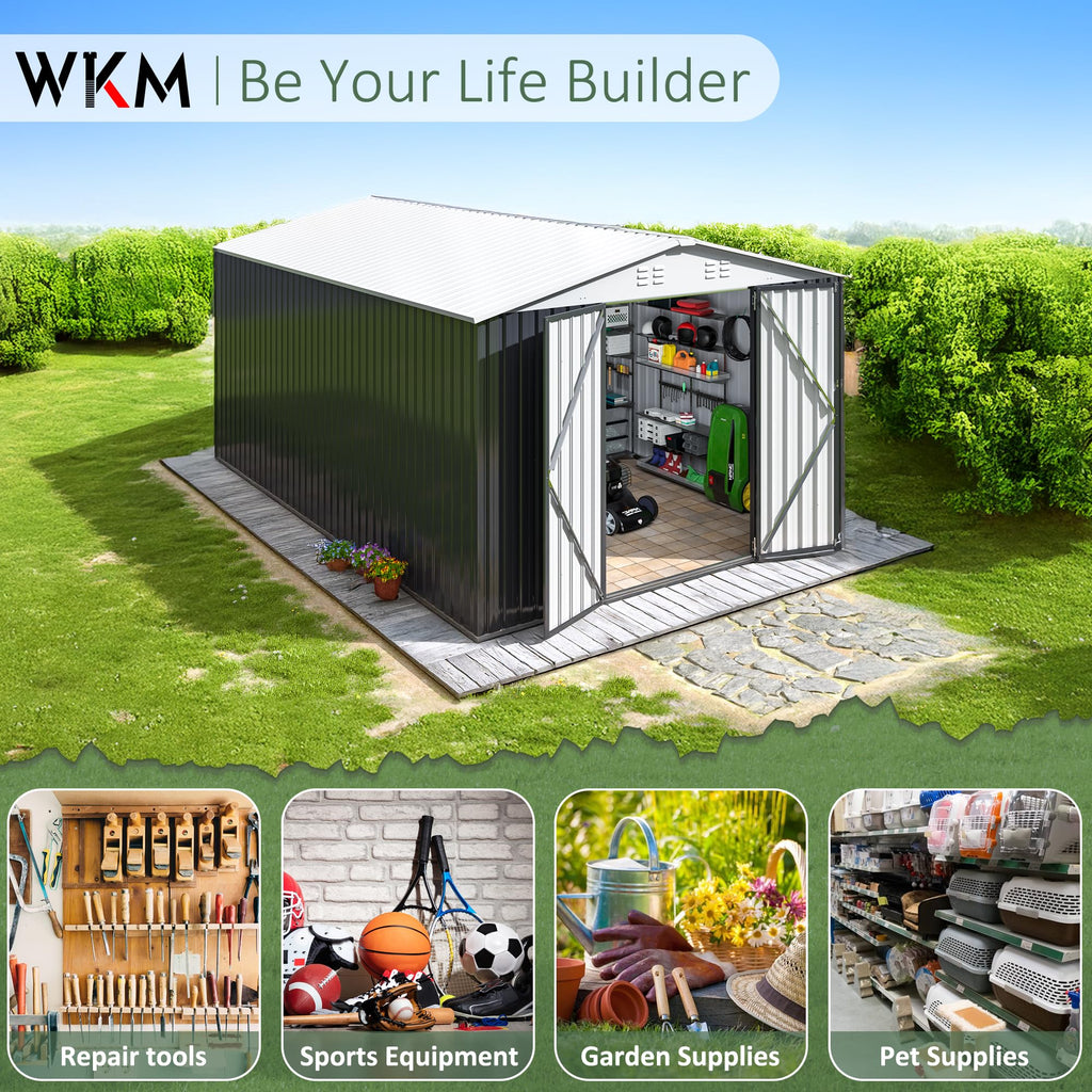 10x14 FT Outdoor Storage Shed H10153