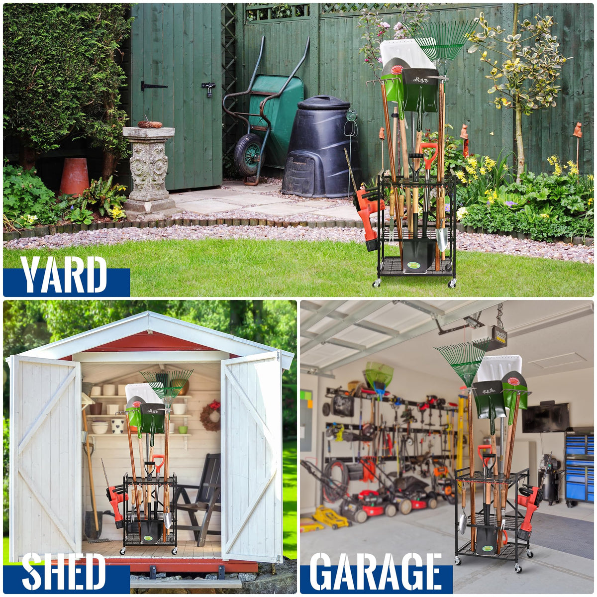 Rolling Garden Tool Organizer O2776