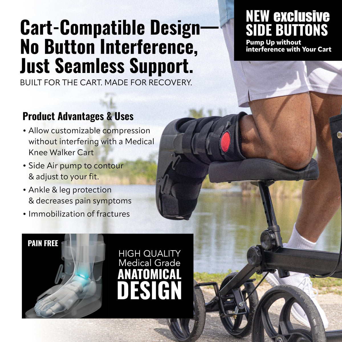 Fracture Boot Ankle Brace Large G729