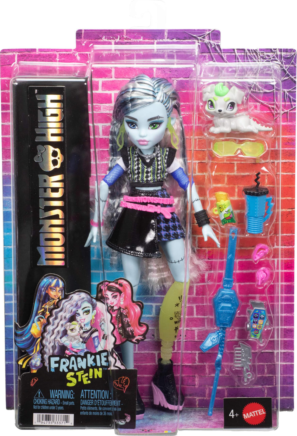 Frankie Stein Doll with Pet Dog A25210